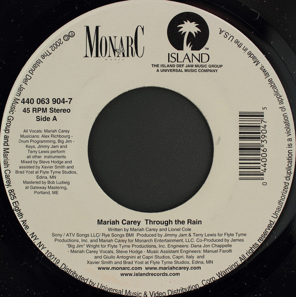 MARIAH CAREY / Through The Rain – TICRO MARKET