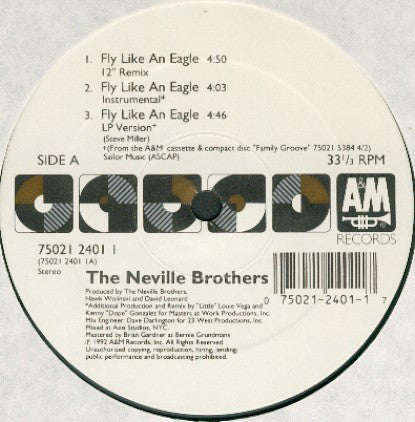 NEVILLE BROTHERS / FLY LIKE AN EAGLE
