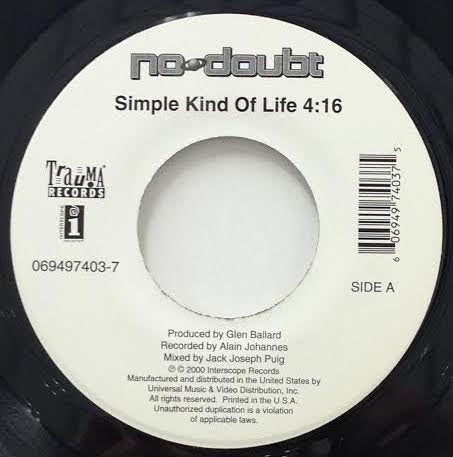 NO DOUBT / SIMPLE KIND OF LIFE