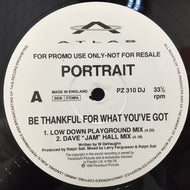 PORTRAIT / BE THANKFUL FOR WHAT YOU'VE GOT