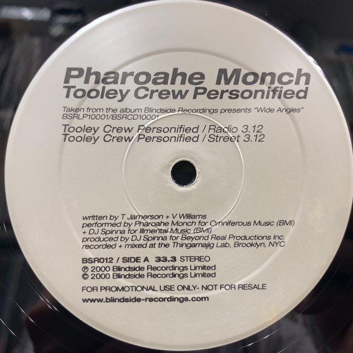 PHAROAHE MONCH / TOOLEY CREW PERSONIFIED (Promo)