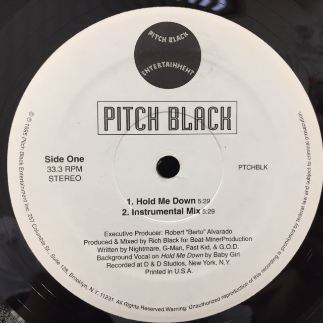 PITCH BLACK / Hold Me Down / Ashes To Ashes – TICRO MARKET