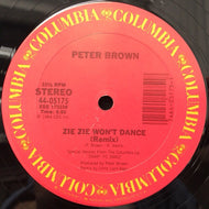 PETER BROWN / ZIE ZIE WON'T DANCE (REMIX)