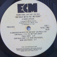 PAT METHENY / AN HOUR WITH PAT METHENY (A RADIO SPECIAL)