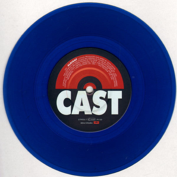 CAST / Alright (Blue Translucent) (Polydor, 579926-7, 7inch