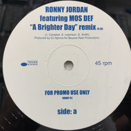 RONNY JORDAN / A Brighter Day / Mackin' (PROMO)