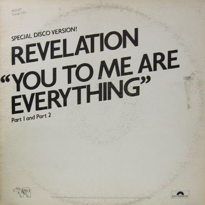 REVELATION / YOU TO ME ARE EVERYTHING