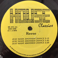REESE & SANTONIO / JUST WANT ANOTHER CHANCE / RHYTHM TRACK