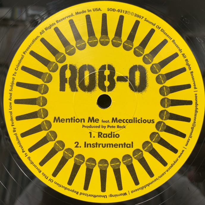 ROB-O / Mention Me / Rhyme Tighter