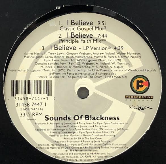 SOUNDS OF BLACKNESS / I BELIEVE