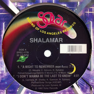 SHALAMAR / A NIGHT TO REMEMBER M&M REMIX