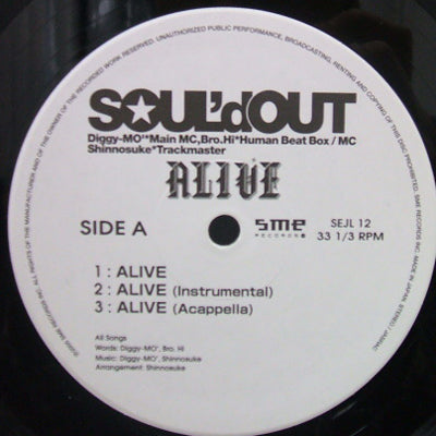 SOUL'D OUT / ALIVE – TICRO MARKET