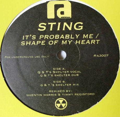 STING / IT'S A PROBABLY ME