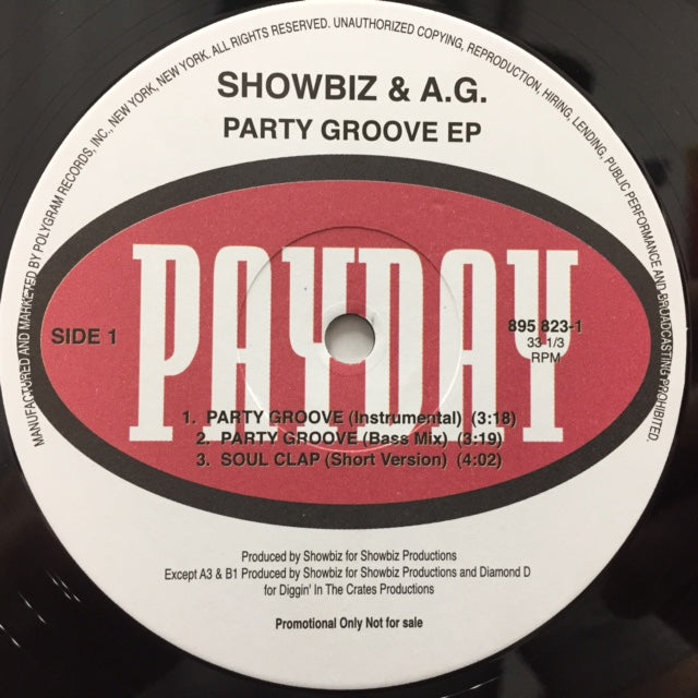 SHOWBIZ & A.G. / PARTY GROOVE EP (REISSUE)