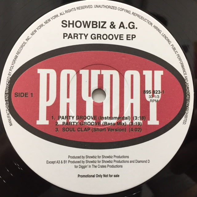 国内外の人気が集結 / AG & Showbiz PARTY USオリジナル 12 GROOVE