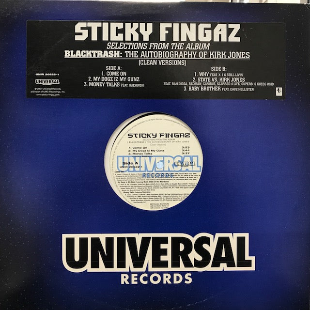 STICKY FINGAZ / SELECTIONS FROM THE ALBUM BLACKTRASH