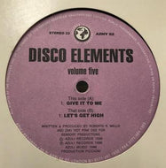 SENSORY PRODUCTIONS / DISCO ELEMENTS VOL.5