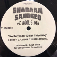 SHABAAM SAHDEEQ / NO SURRENDER