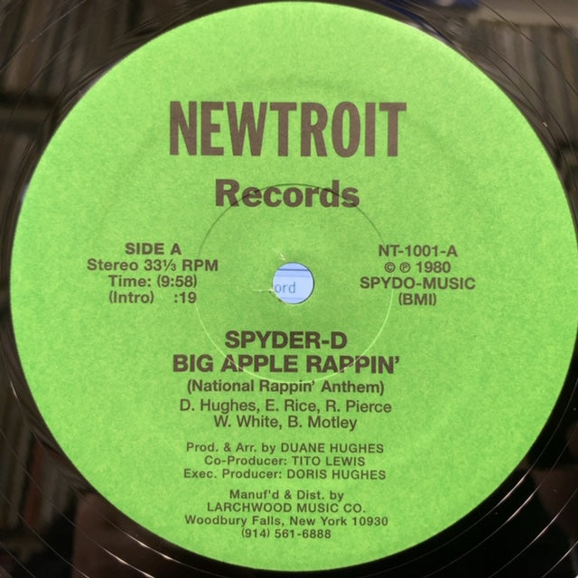 SPYDER-D / Big Apple Rappin' (National Rappin' Anthem) – TICRO MARKET
