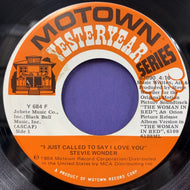 STEVIE WONDER / I JUST CALLED TO SAY I LOVE YOU