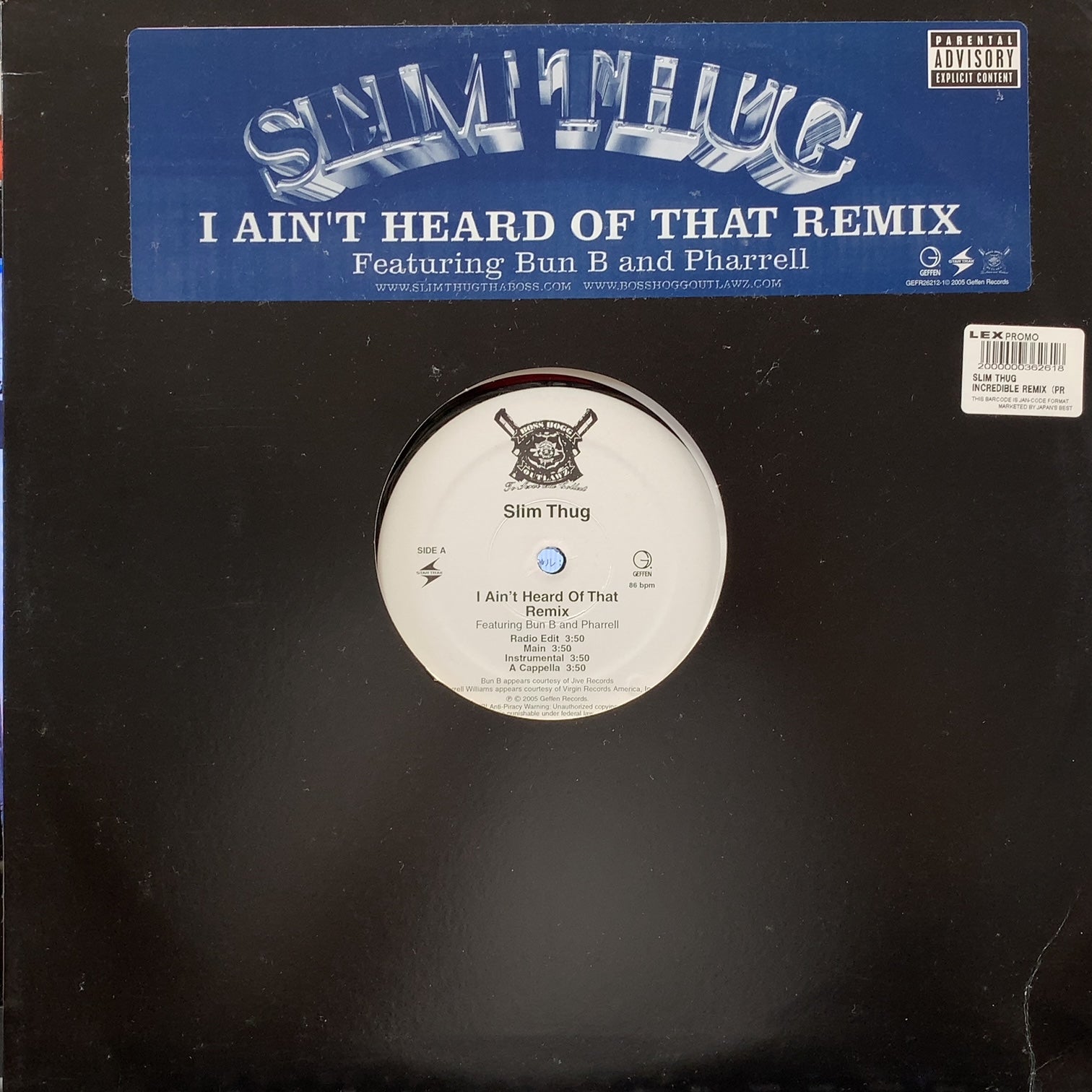 SLIM THUG / I Ain't Heard Of That (Remix) – TICRO MARKET