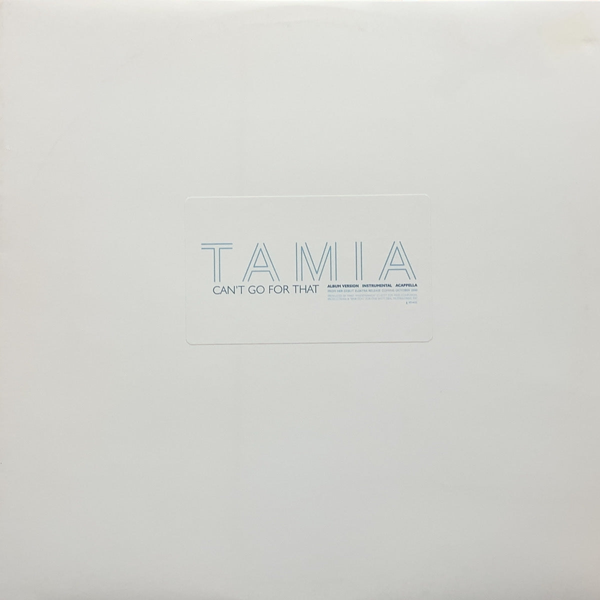 TAMIA / CAN'T GO FOR THAT – TICRO MARKET