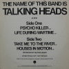 TALKING HEADS / PSYCHO KILLER