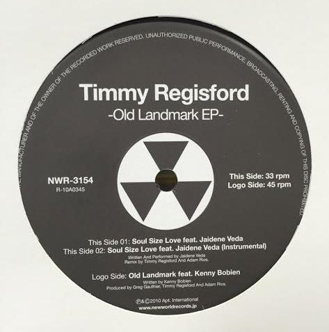 TIMMY REGISFORD / OLD LANDMARK EP