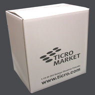 TICRO BOX レコード用　ダンボール / LP 12インチ用 収納 引越に (WHITE) 2箱セット