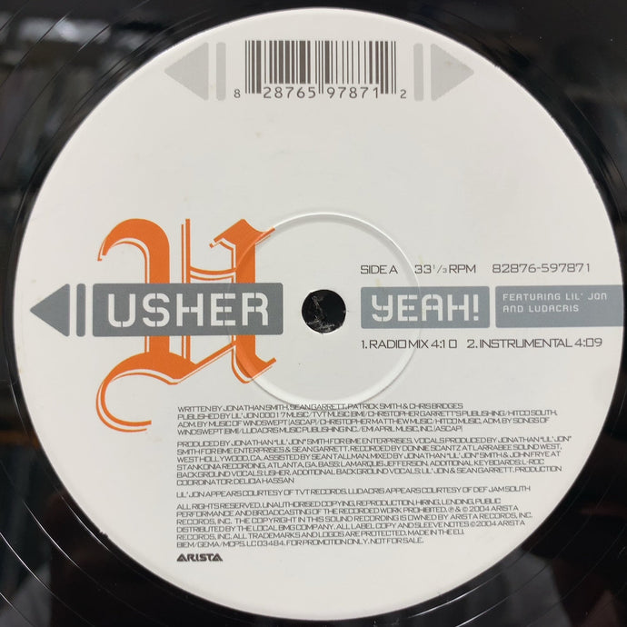 R&B HipHop LP 9枚 Usher Yeah！　アッシャー Usher - Yeah! (Official Video) ft. Lil Jon, Ludacris - YouTube