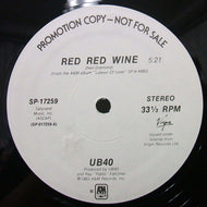 UB40 / RED RED WINE