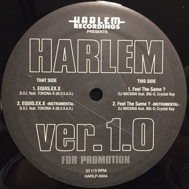 V.A. - H / HARLEM VER 1.0 - EQUIS.EX.X / FEEL THE SAME ? - REMIX