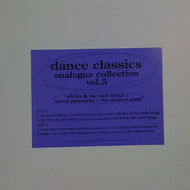 V.A. (AFRIKA & THE ZULU KINGS etc..) / DANCE CLASSICS ANALOGUE COLLECTION VOL.5