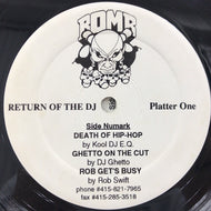 V.A. (KOOL DJ E.Q.,ROB SWIFT,ASAP PRODUCTIONS) / RETURN OF THE DJ