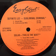 V.A. (DEFINITE LEE, SOLAR, FORTY THIEVES) / SUBLIMINAL CRIMINAL / THIS IS A GANG