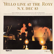 YELLO / Live At The Roxy N.Y. Dec 83