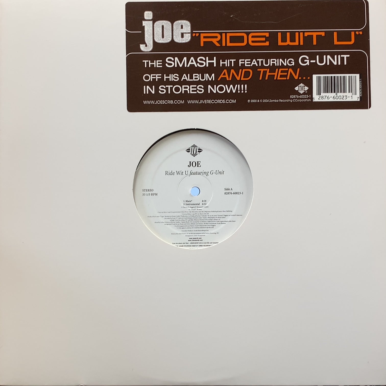 JOE / Ride Wit U (82876 60023-1) – TICRO MARKET