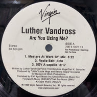 LUTHER VANDROSS / ARE YOU USING ME?  (Promo) (Virgin, 12inch)