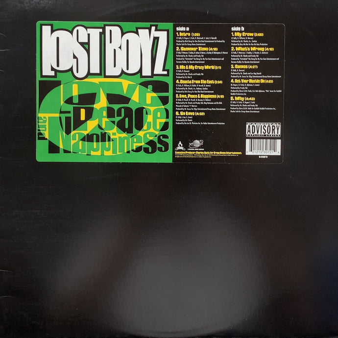 LOST BOYZ / Love, Peace And Nappiness (U-53072) LP – TICRO MARKET