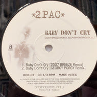 2PAC / Baby Don't Cry 2007 Breeze Remix (BDR-02, 12inch)