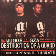 DJ MUGGS vs THE GZA / Destruction Of A Guard (DJ Khalil Remix) ／ Unstoppable Threats (DJ Solo Remix) (UPA 3121-1,12inch)