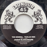 JAHDAN BLAKKMOORE／TICKLAH VS. VICTOR RICE / The General (Ticklah Remix)／Elimination Game (LNDB45-001, 7inch)