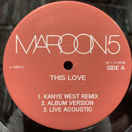 MAROON 5 / This Love／Sunday Morning (J-66912, 12inch)