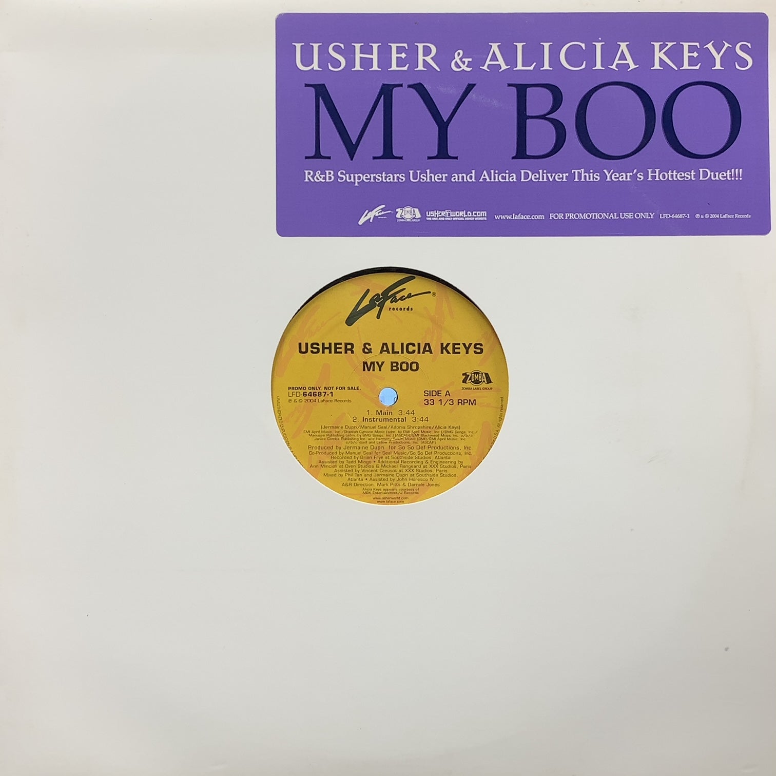 USHER  ALICIA KEYS My Boo (LFD-64687-1, 12inch) – TICRO MARKET