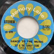 SLY & THE FAMILY STONE / Dance To The Music / Life (5-2282, 7inch)