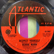 HERBIE MANN / Respect Yourself / Mississippi Gambler (45-2882, 7inch)