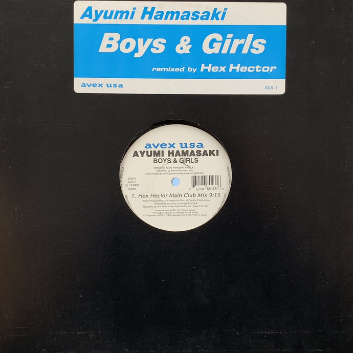 AYUMI HAMASAKI (浜崎あゆみ) / Boys & Girls (Hex Hector Remixes) AVA-1, 12inch