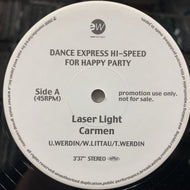 V.A. (CARMEN, ANGELA) / Dance Express Hi-Speed For Happy Party Promo (none, 12inch)