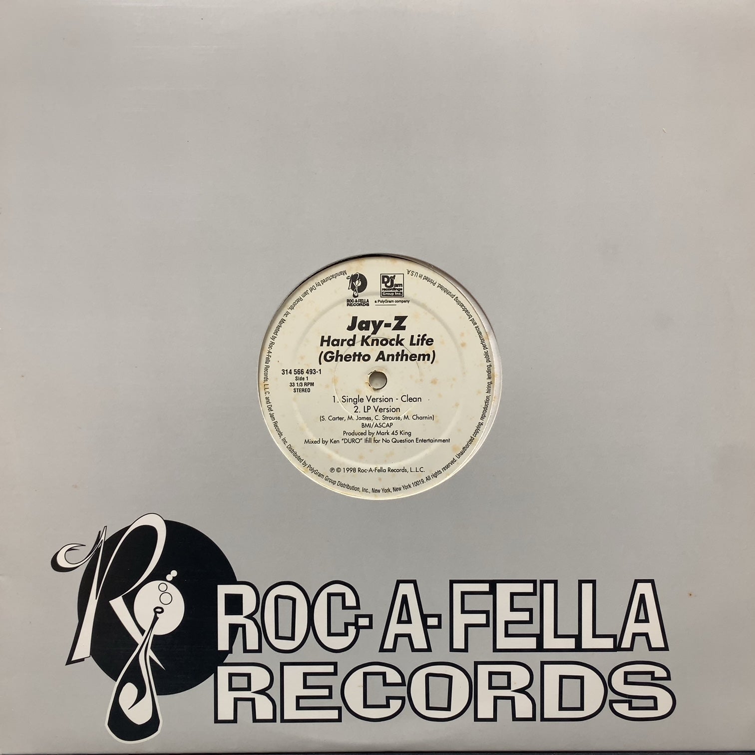 JAY-Z / Hard Knock Life (Ghetto Anthem) 314 566 493-11,12inch