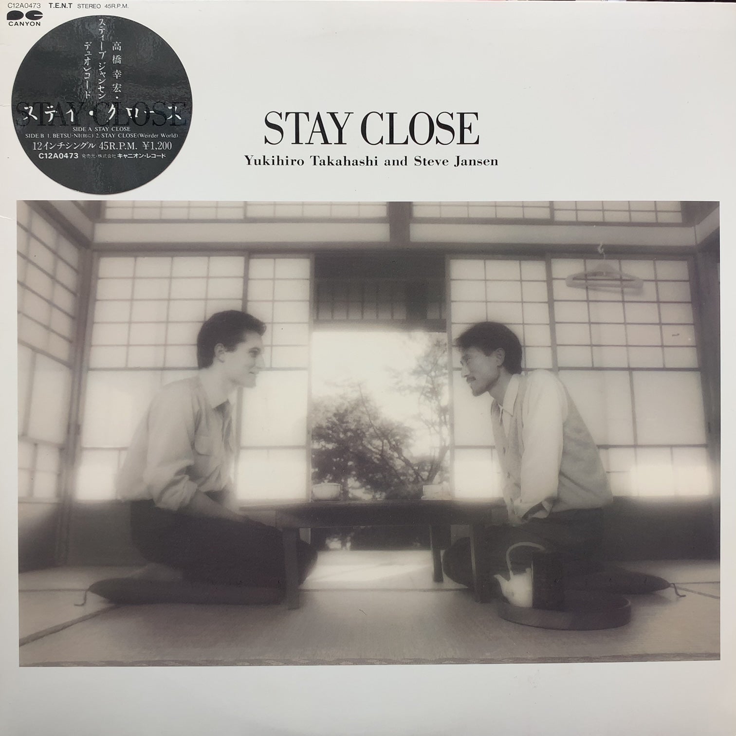 YUKIHIRO TAKAHASHI (高橋幸宏) / Stay Close (C12A0473, 12inch